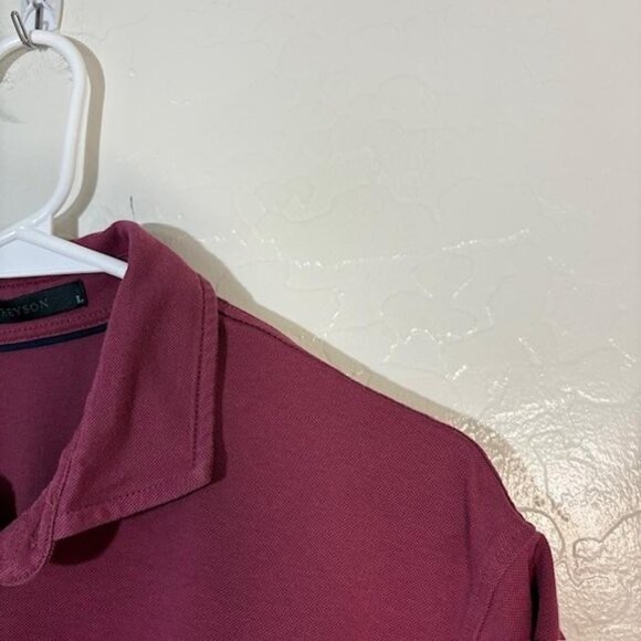 Greyson Polo Shirt Mens Large Burgundy brrr Cooling Performance Golf Stretch - Picture 2 of 8